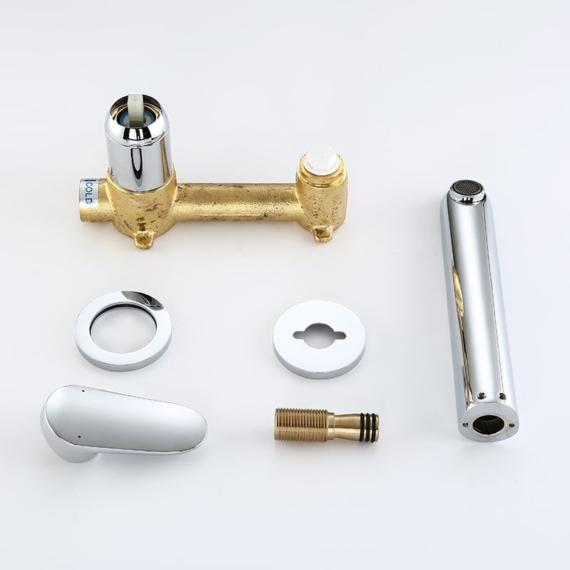 Luxury Brass Wall Mounted Basin Tap Matte Waterfall Concealed Basin Mixer Faucet-3