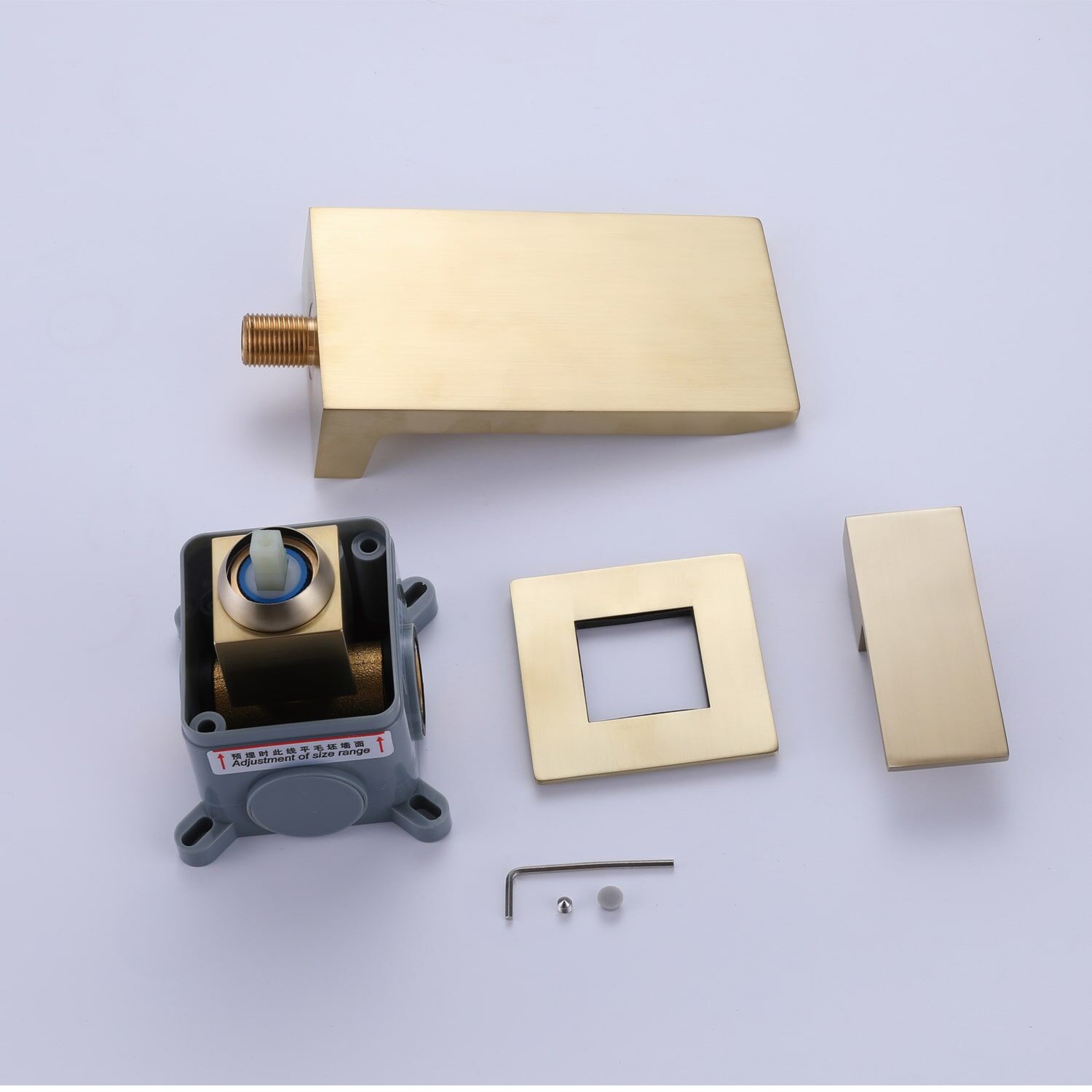 Modern Design Waterfall Wall Mounted Bathroom Hand Wash Basin Faucets-1