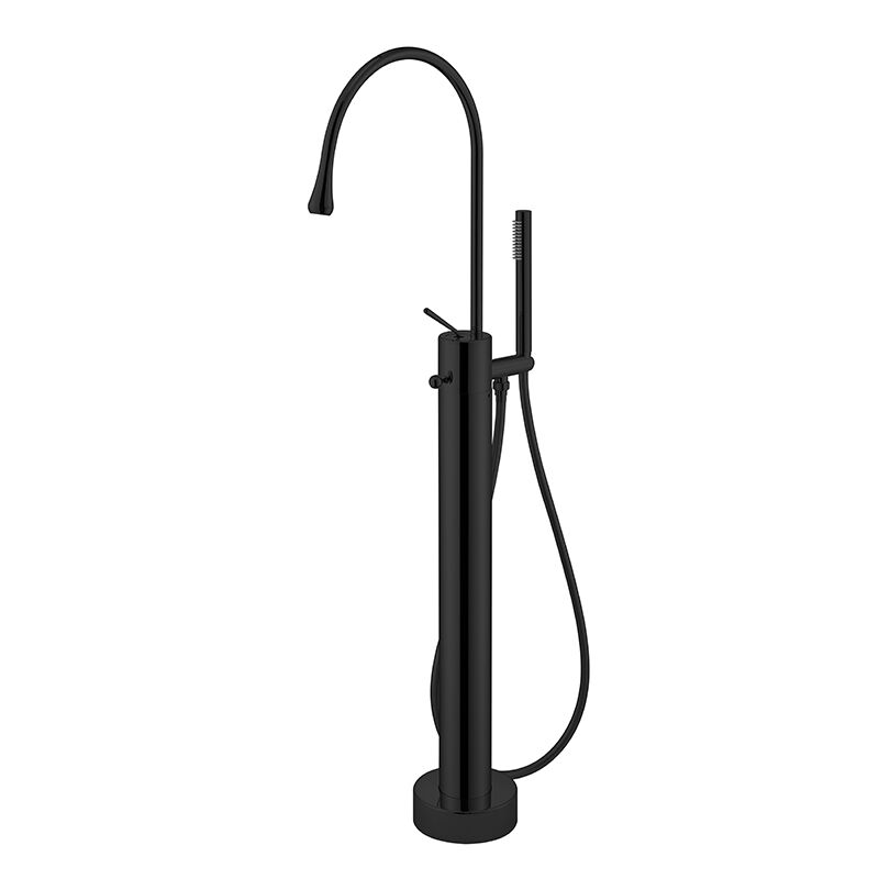 Popular Floor Mounted Luxury Brass Bath Mixer Tap Single Lever Freestanding Bathtub Faucet Free Standing Bath Faucet (8)
