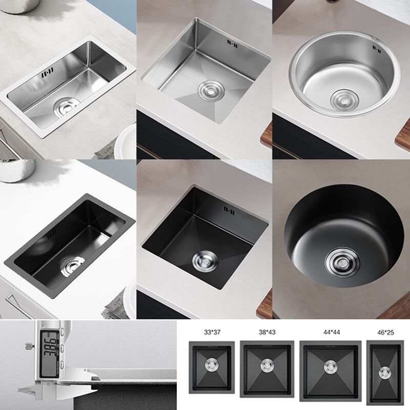 Stainless steel mini sink single sink small kitchen sink balcony bar small single sink-3