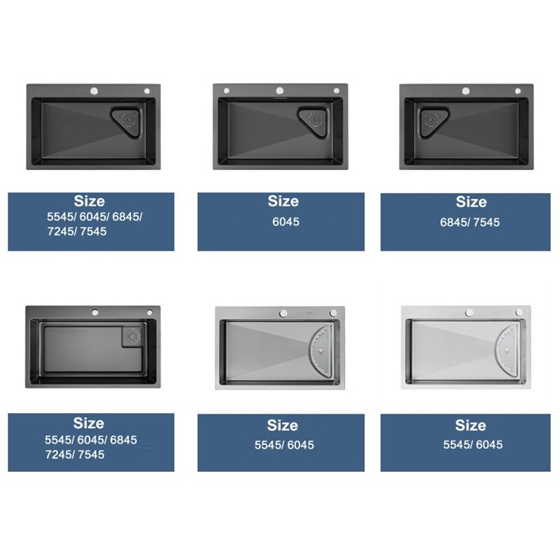 stainless steel single vegetable kitchen sink-2